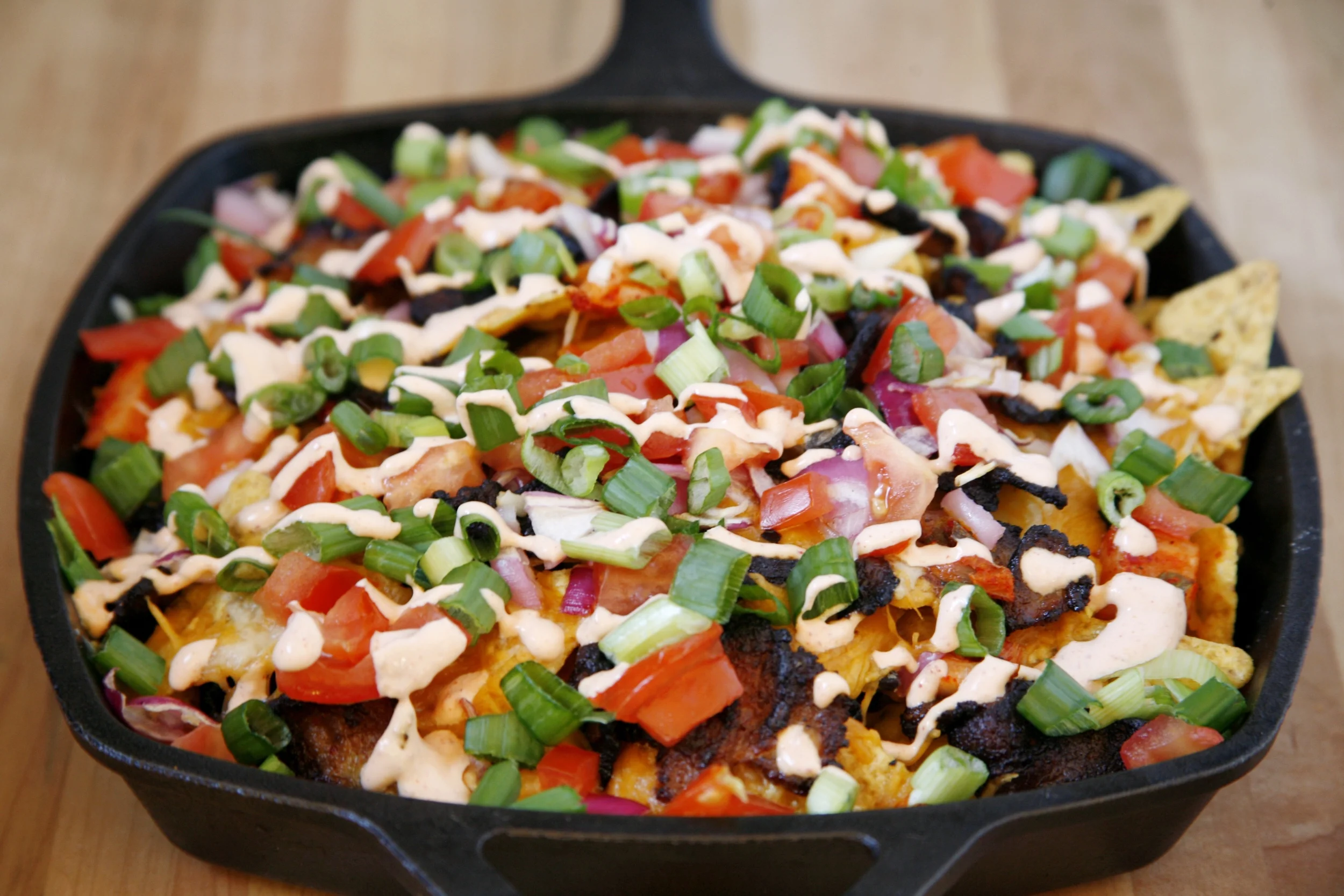 Korean-Style Pork Belly Nachos