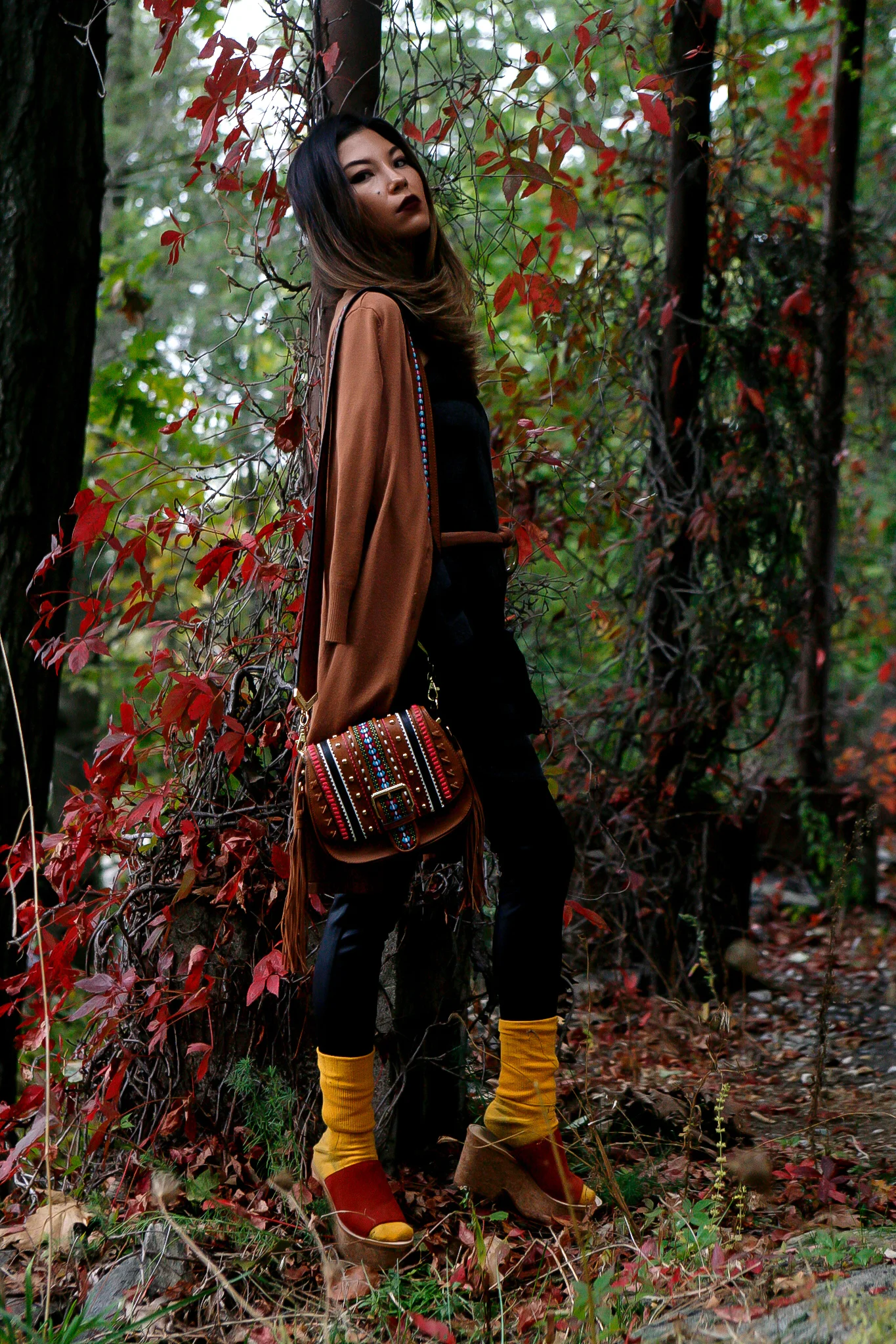 bcbg red leather pants