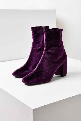 Ego Official Velvet Boots - Purple