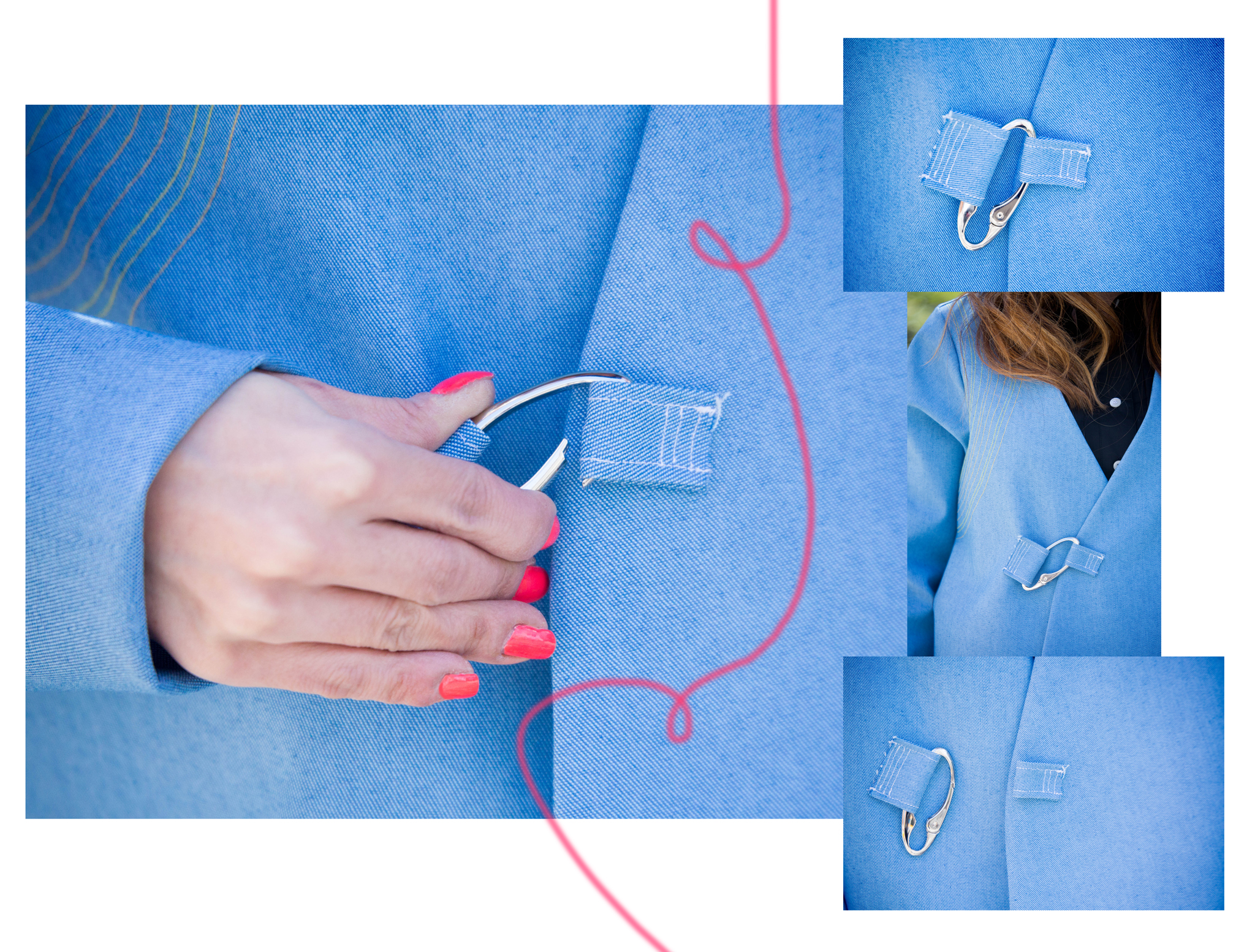 Rhoda Wong Baby Blue Structural Jacket