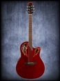 Ovation Celebrity Elite SuperShallow Acoustic Electric Ruby Red