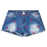 Yeah Bunny Heart Denim Shorts