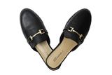 Peridot Boutique Loafer Sliders Black