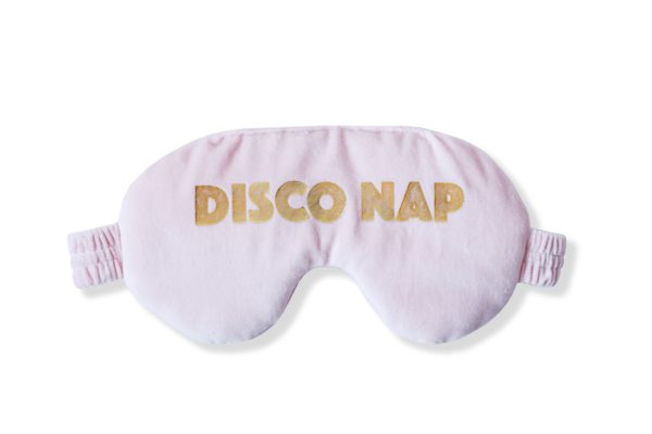 41 Winks Disco Nap Eye Mask in Bubblegum Velvet 