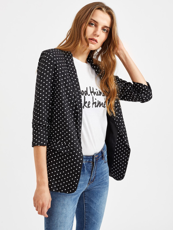 Polka Dot Blazer