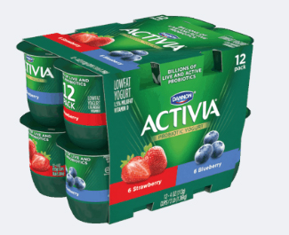 Activia probiotic yogurt