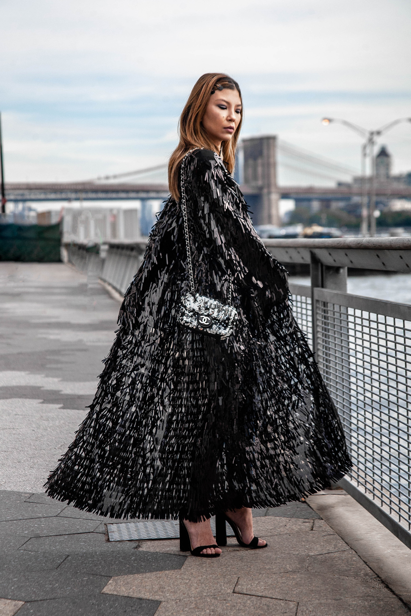 The Chicest Dramatic Sequined Duster — Suzanne Spiegoski