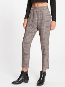 Plaid Capri Pants