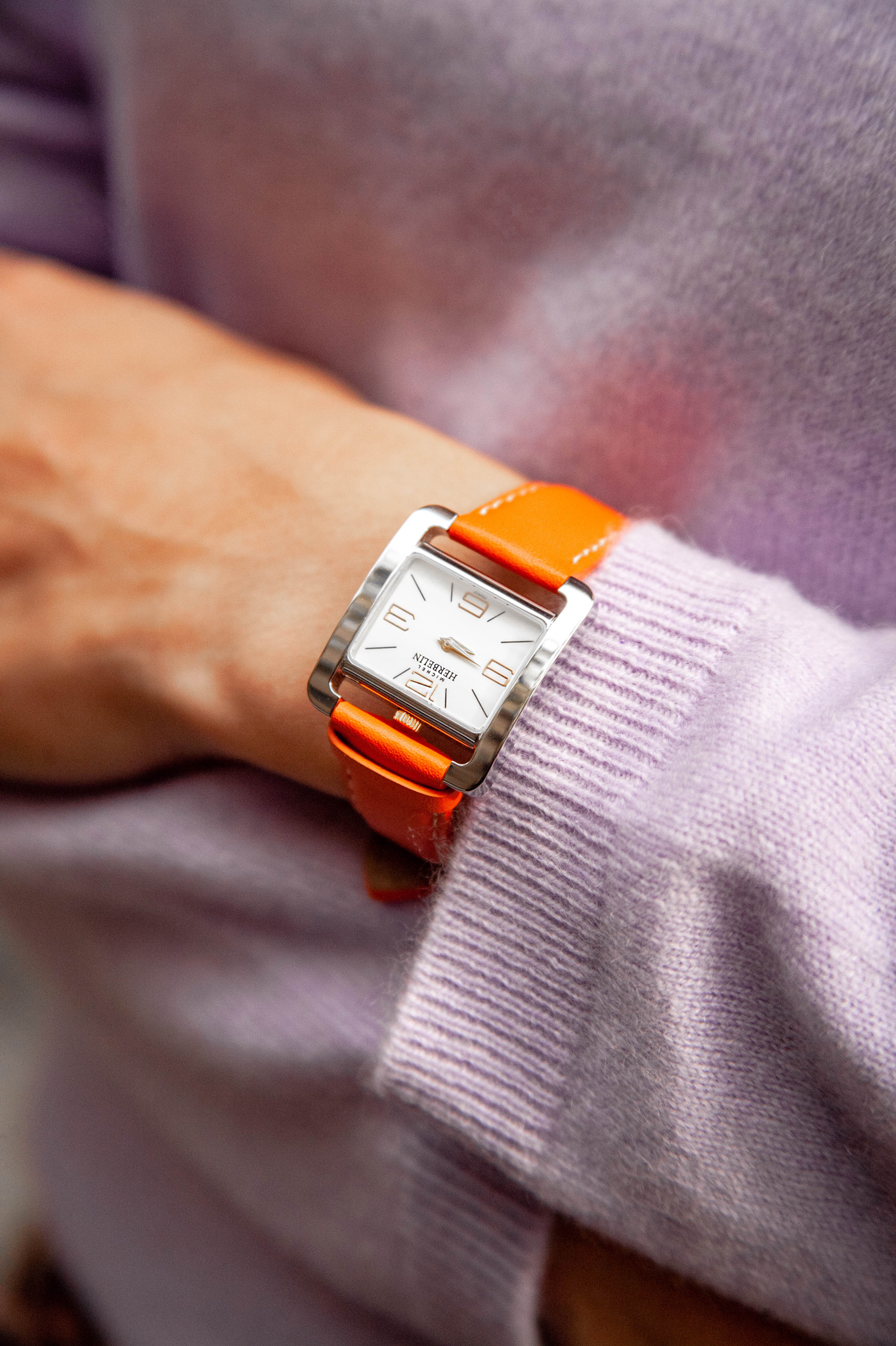 Women's orange watch