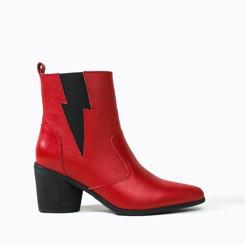 Red chelsea boot