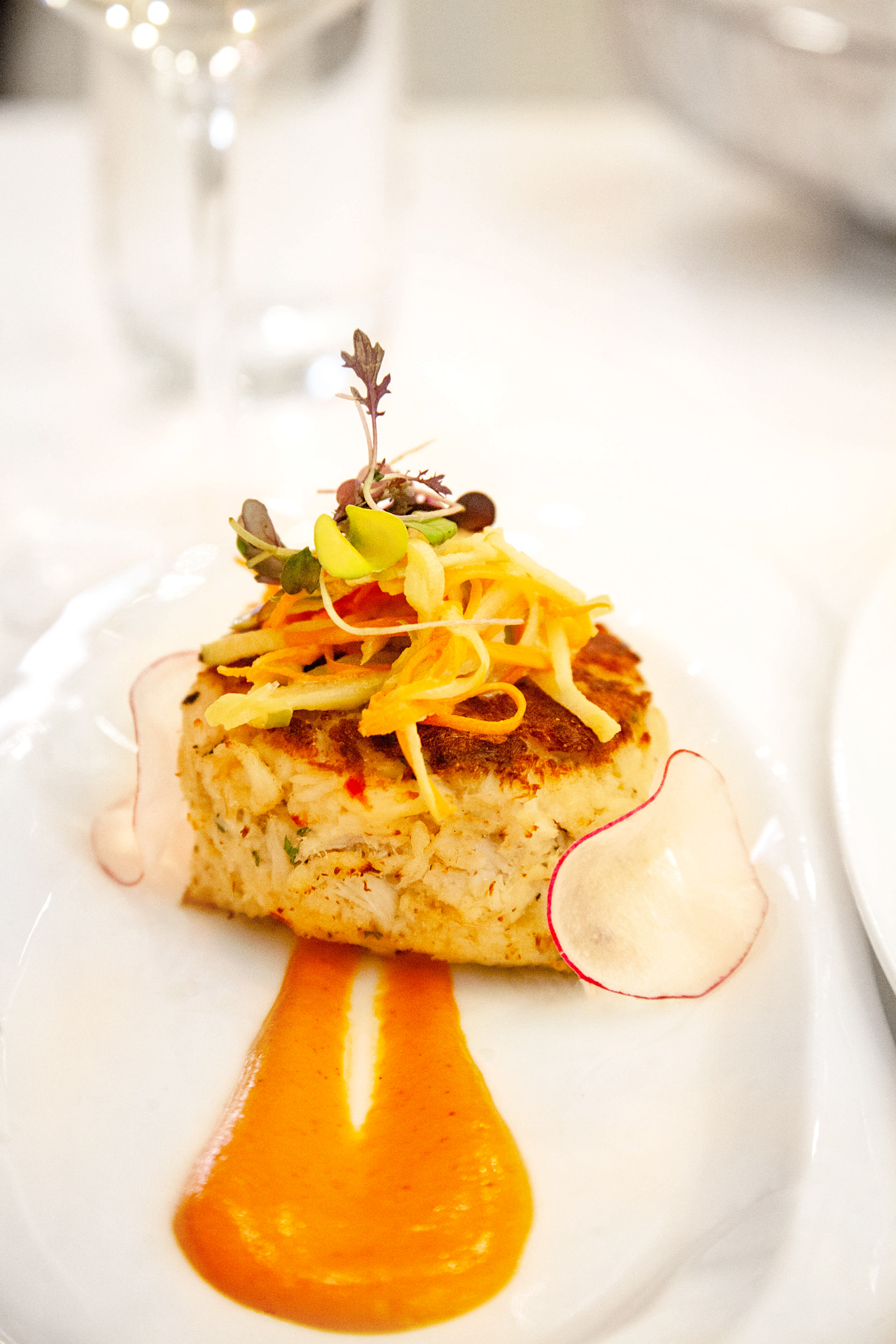 Crab cake appetizer