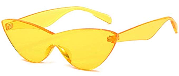 Yellow Cateye Sunglasses 