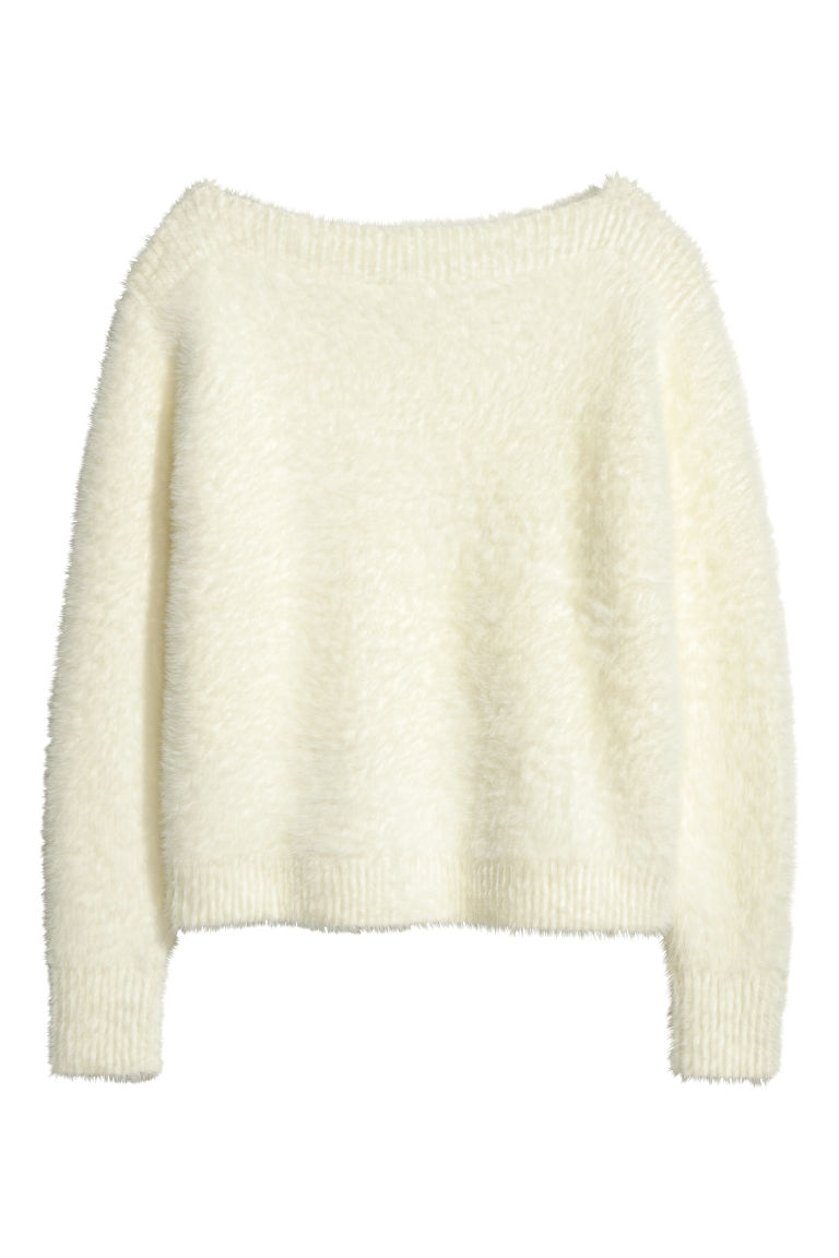 Cream Fuzzy Sweater