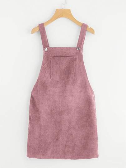 Pink overall dress