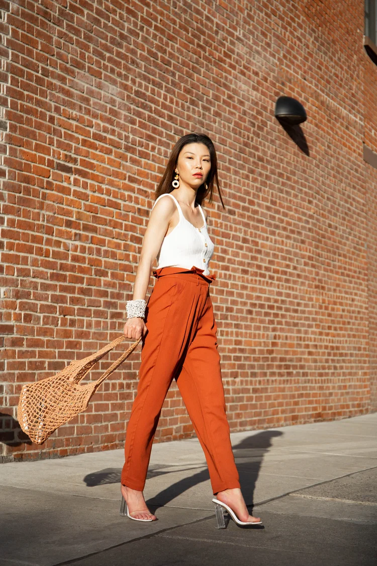 rust top outfits