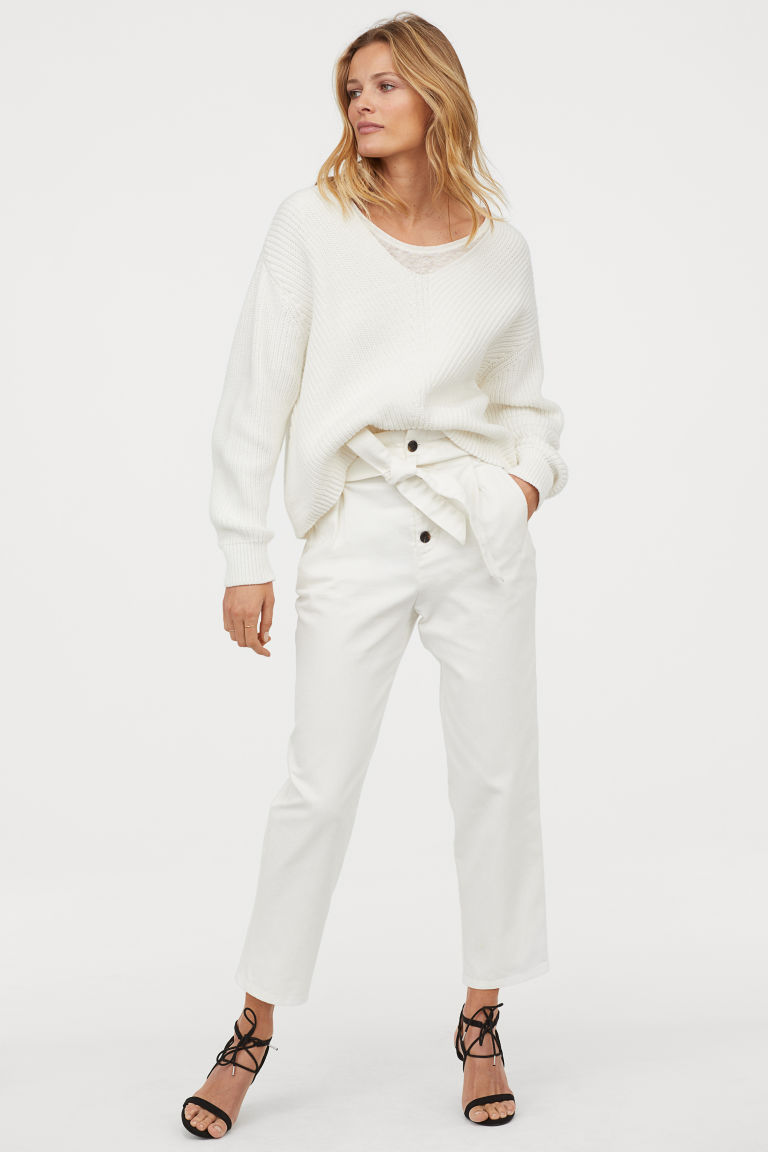 H&amp;M white pants