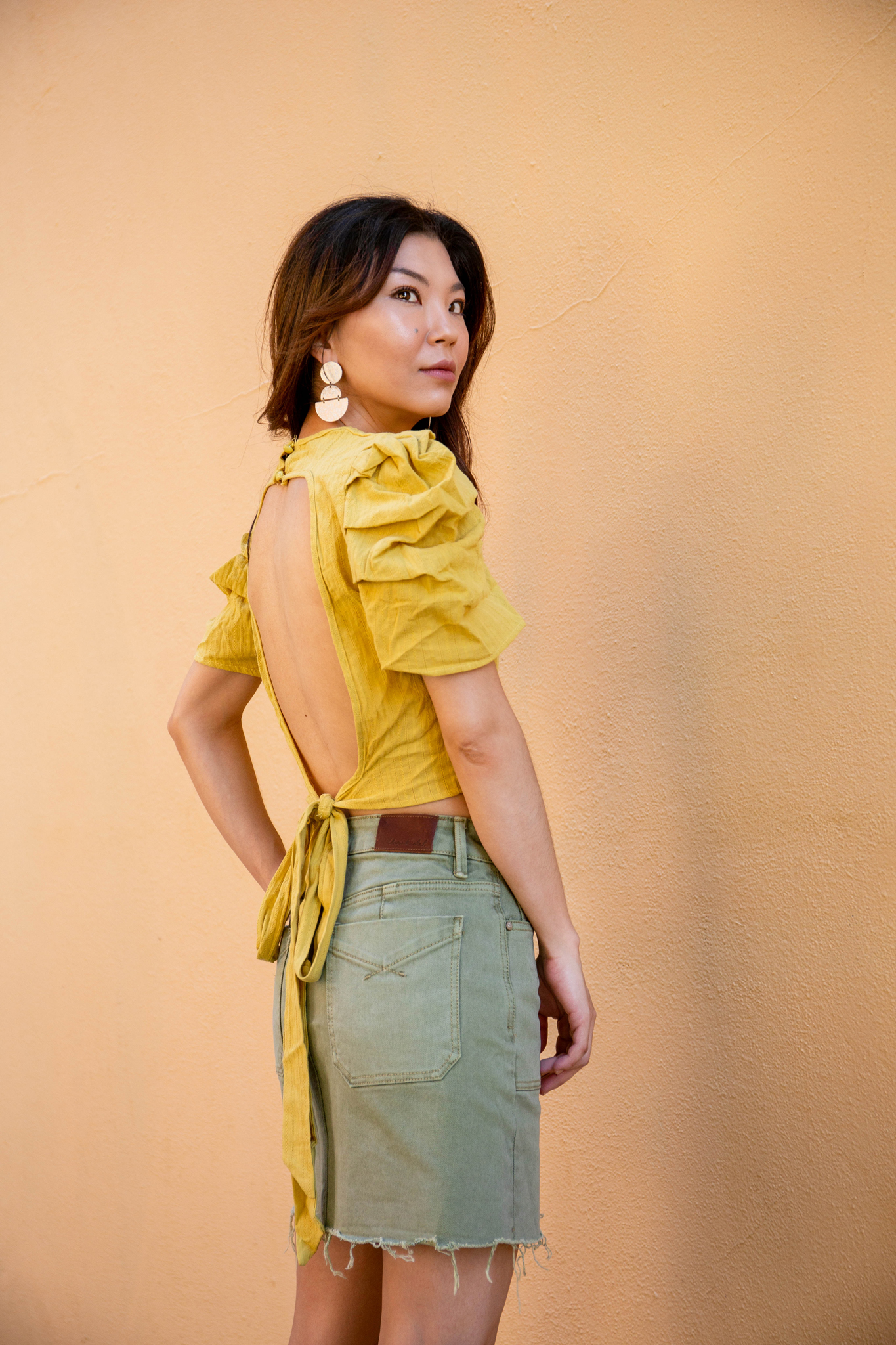 Yellow summer top