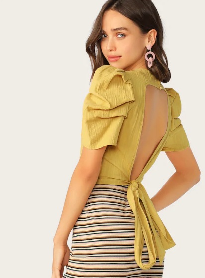 Yellow summer top 