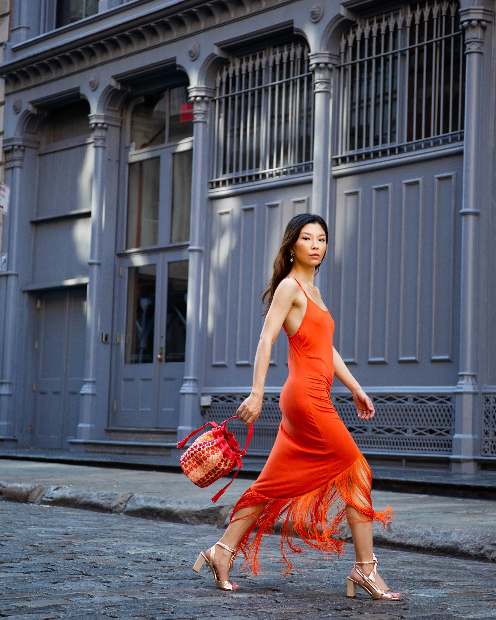 rose gold dress sandals