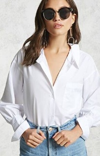 White classic blouse