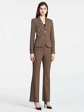 Brown Power Suit 