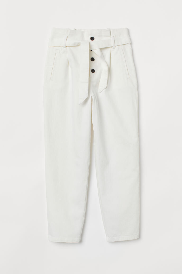 H&amp;M white pants