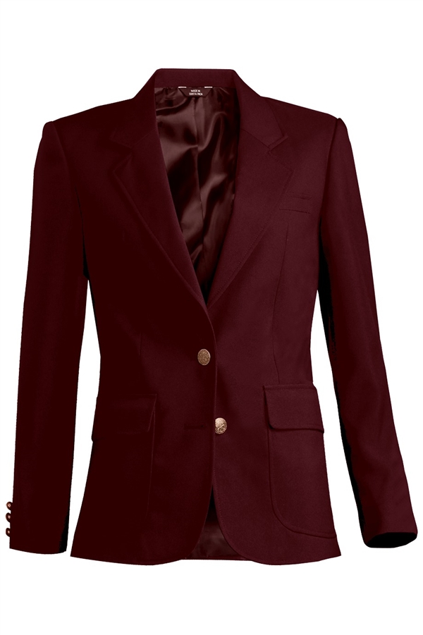 Burgundy wool blazer