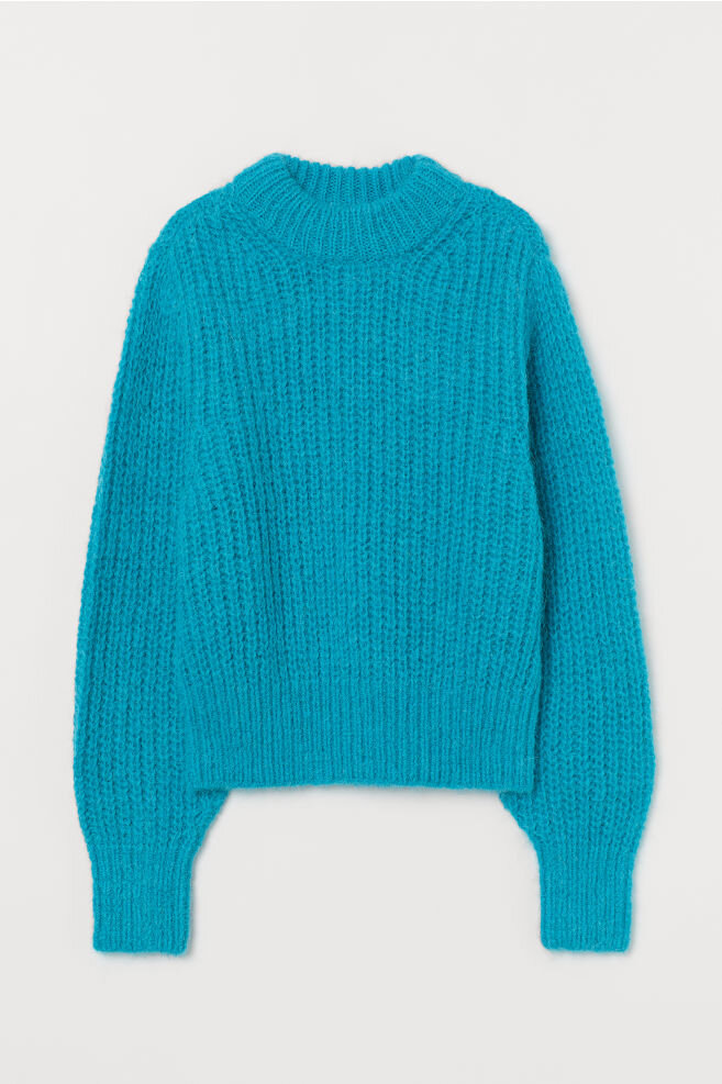 Blue Alpaca Sweater