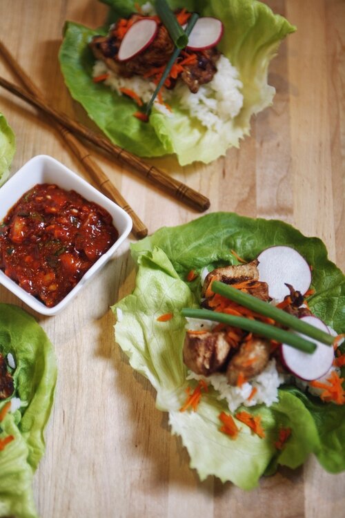 Chicken Bulgogi Wraps