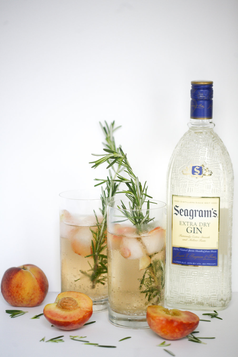 Rosemary Peach Cocktail