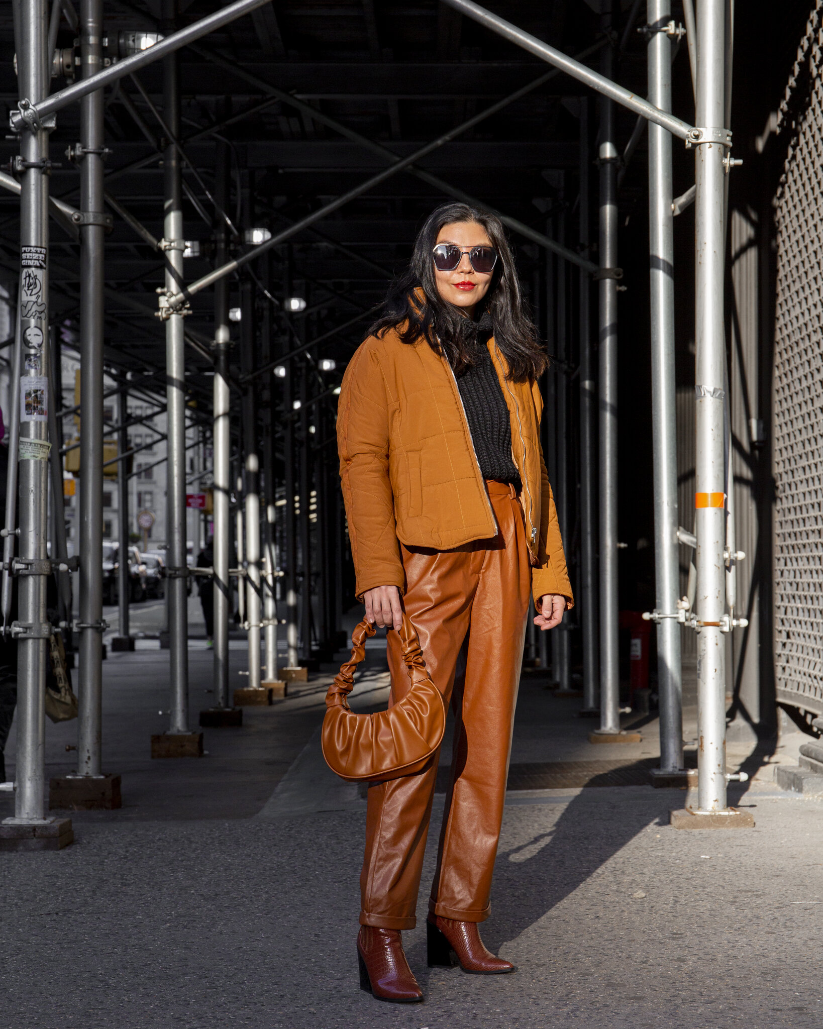 Cognac Monochrome Outfit