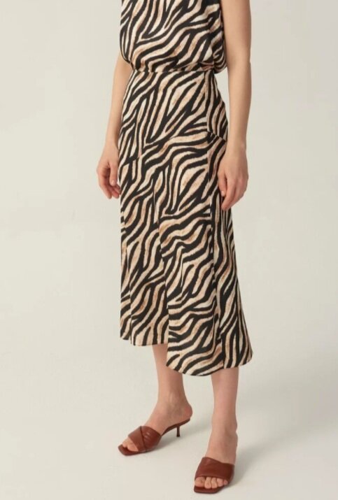 Zebra Striped Skirt 