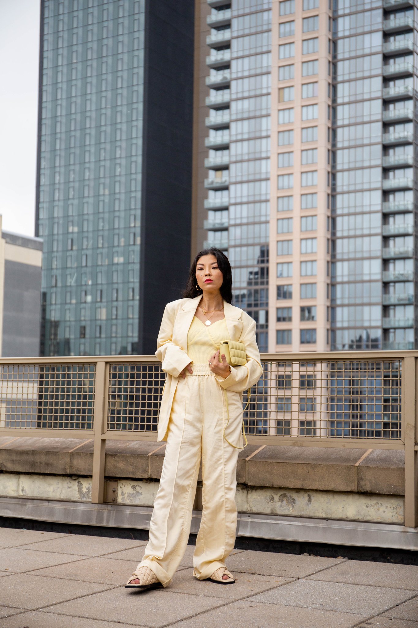 Yellow Linen Suit