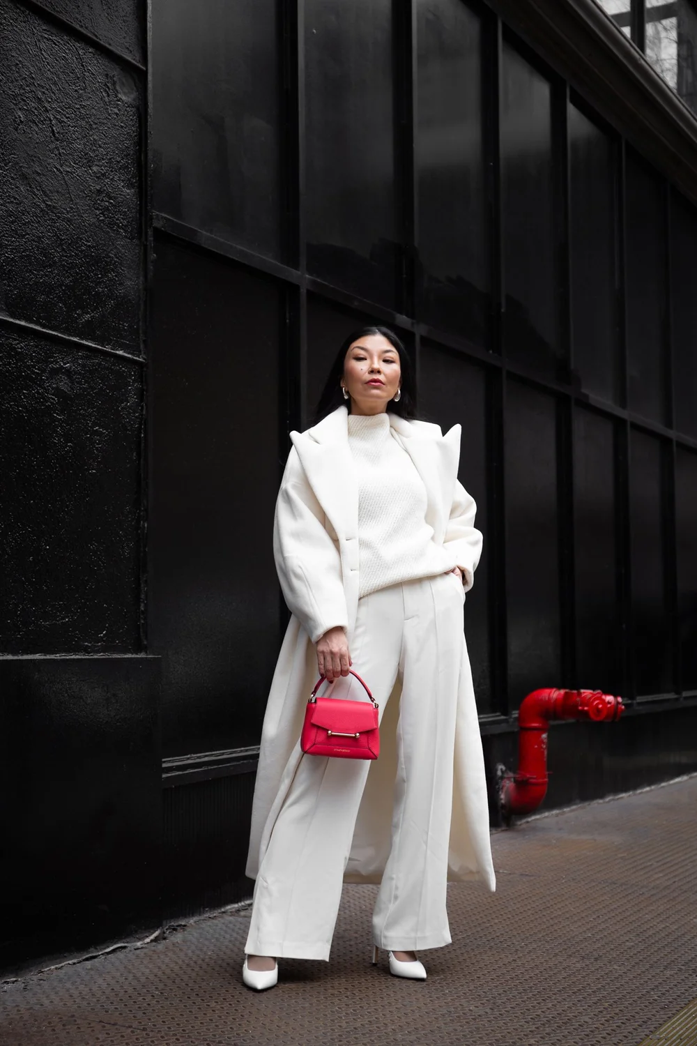 White winter coat