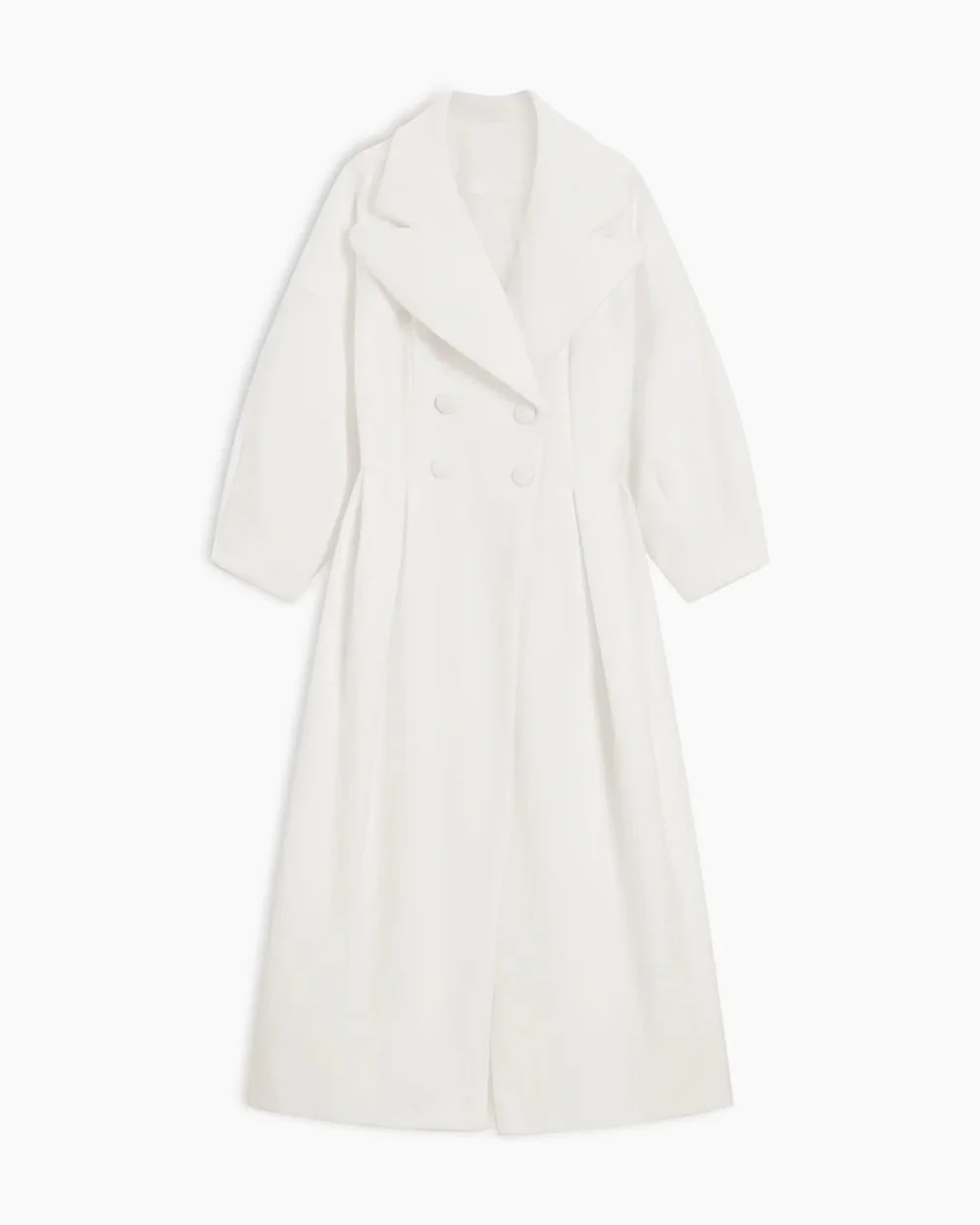 Elegant white winter coat