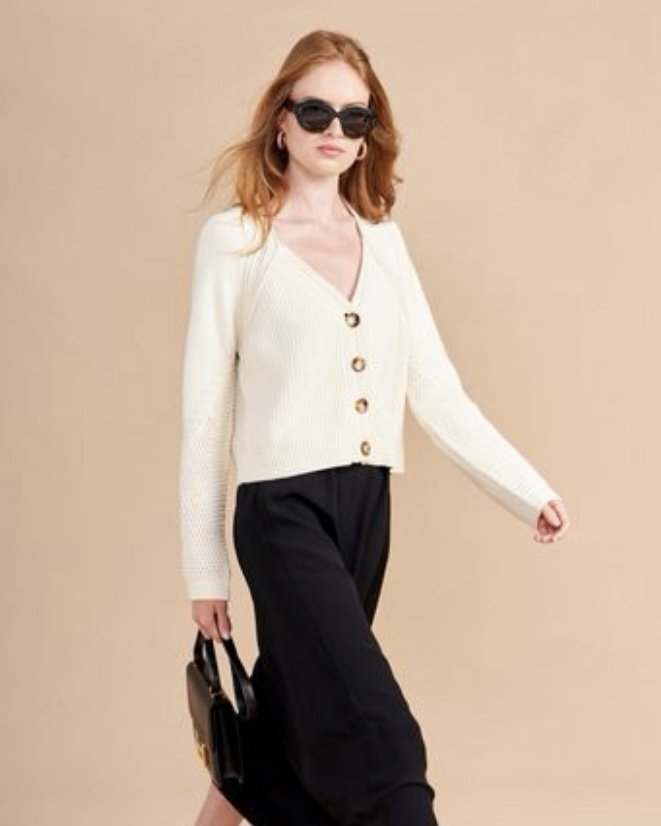 Ivory Cardigan Women's