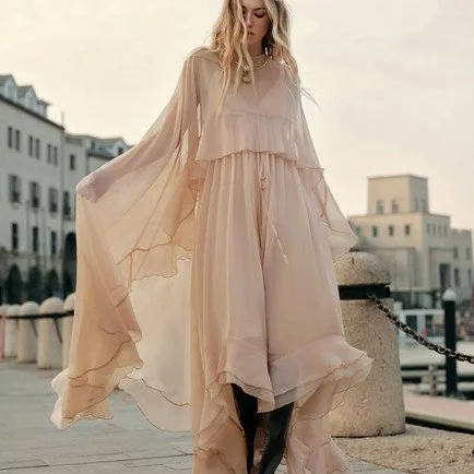 Boho Chic Pink Dress