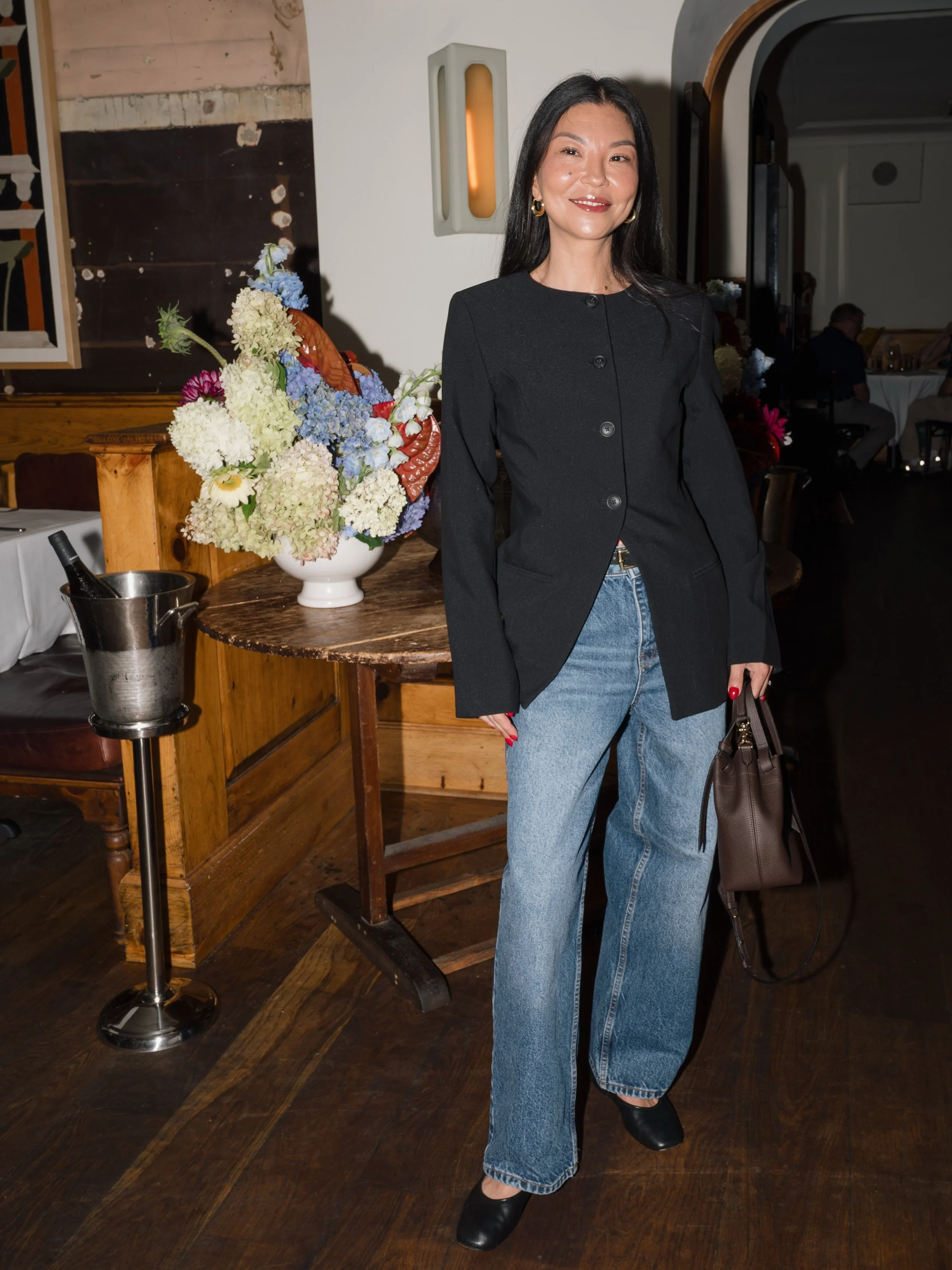 This NYFW lunch at @Borgonyc was a reminder that sometimes the best part of gathering around a table isn&rsquo;t just what you&rsquo;re celebrating, but who you unexpectedly connect with along the way. 🤍
Such a beautiful afternoon celebrating @ALIGN