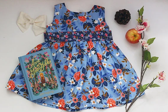  I am pretty sure Lucy needs this dress too. I know she wants to wear Rifle Paper everyday :) This dress is from Little Lottie Clothing