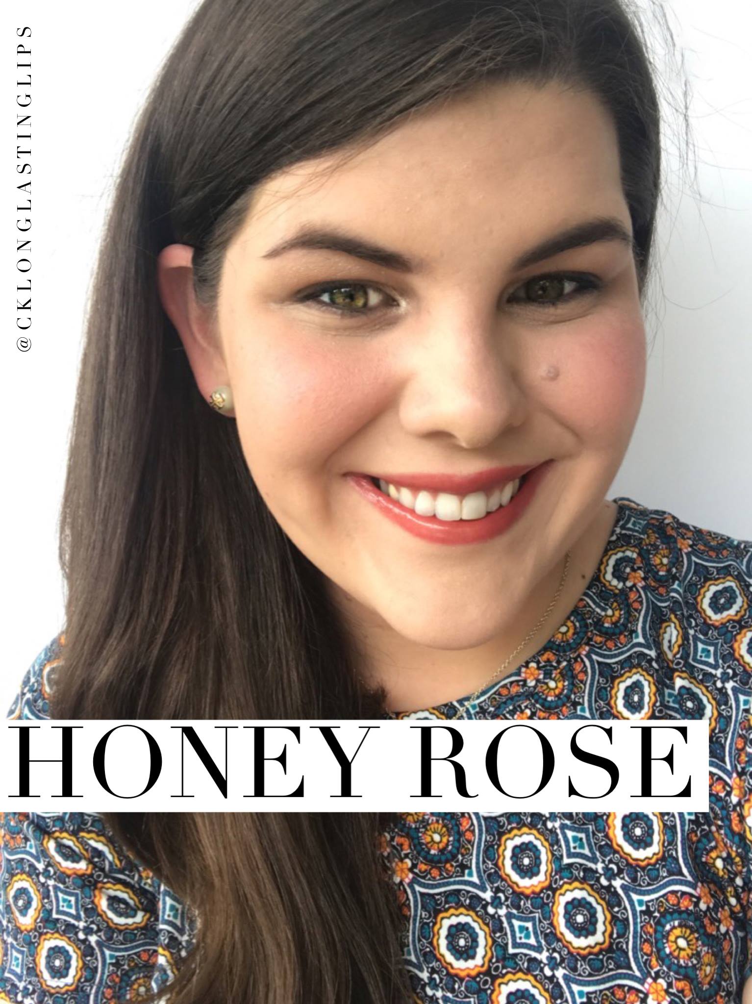 Honey Rose - - I love this long lasting lipstick. Water-proof, smudge proof & kiss proof www.carleykelley.com