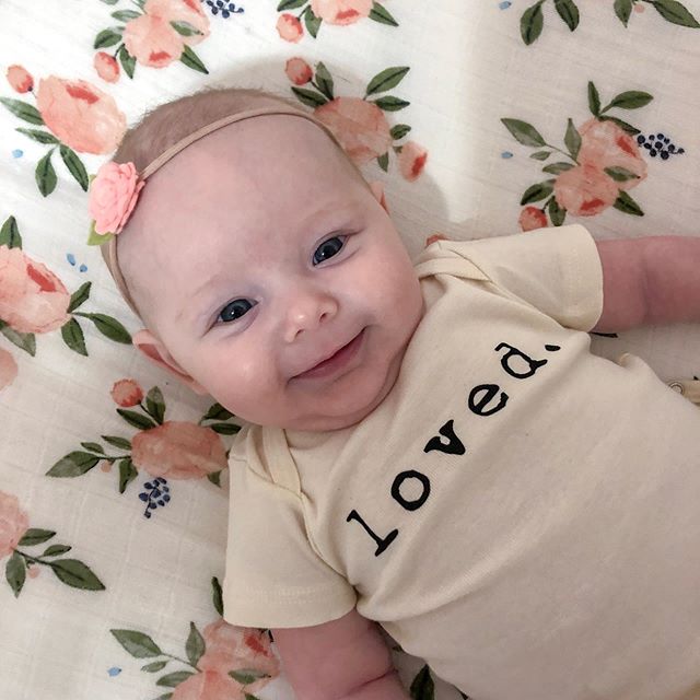 Sweet girl is 3 months old and so loved 💗
.
. .
#loved #3months #babygirl #lovelysquares #shopsmall #etsy #babyfashion #momlife #childhoodthroughinstagram #happy #nursery #nurseryinspo