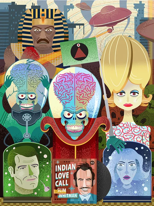 Mars Attacks - Steel City Secret Cinema Poster