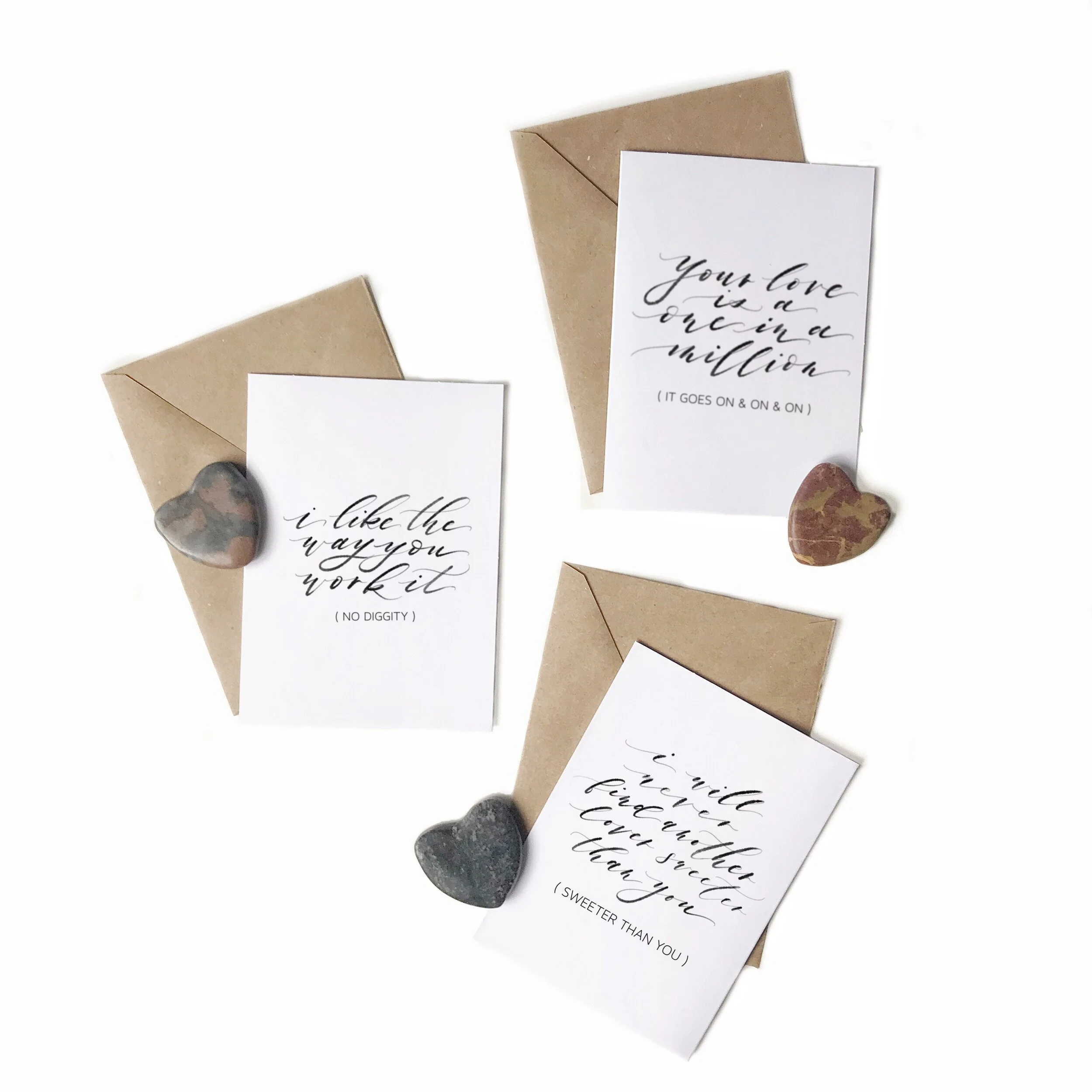 SET OF (3) 90's R&amp;B LOVE CARDS