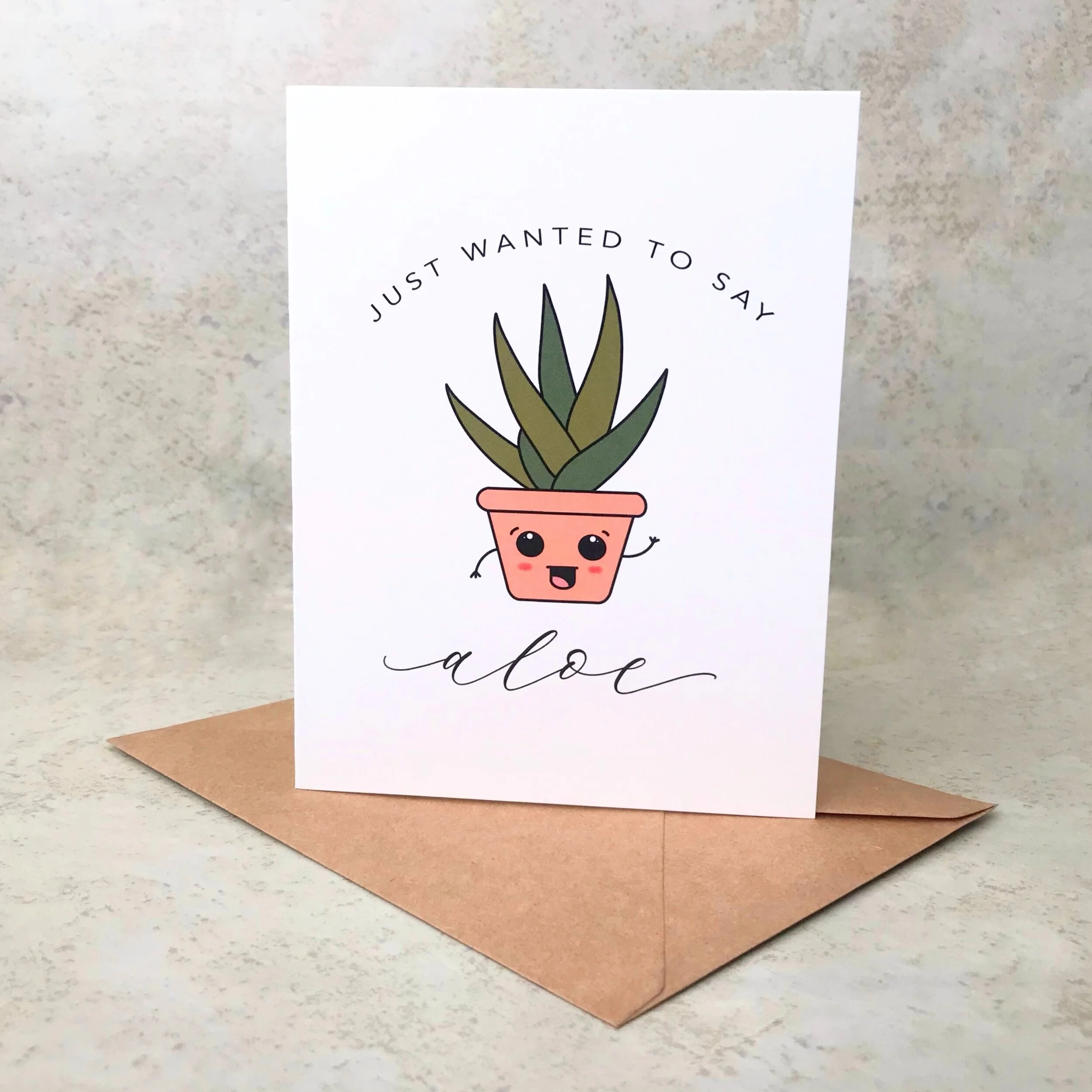 ALOE GREETING CARD