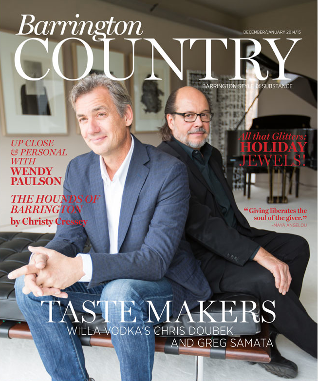 Cover of Barrington County Magazine ~ The Makers of Willa Vodka