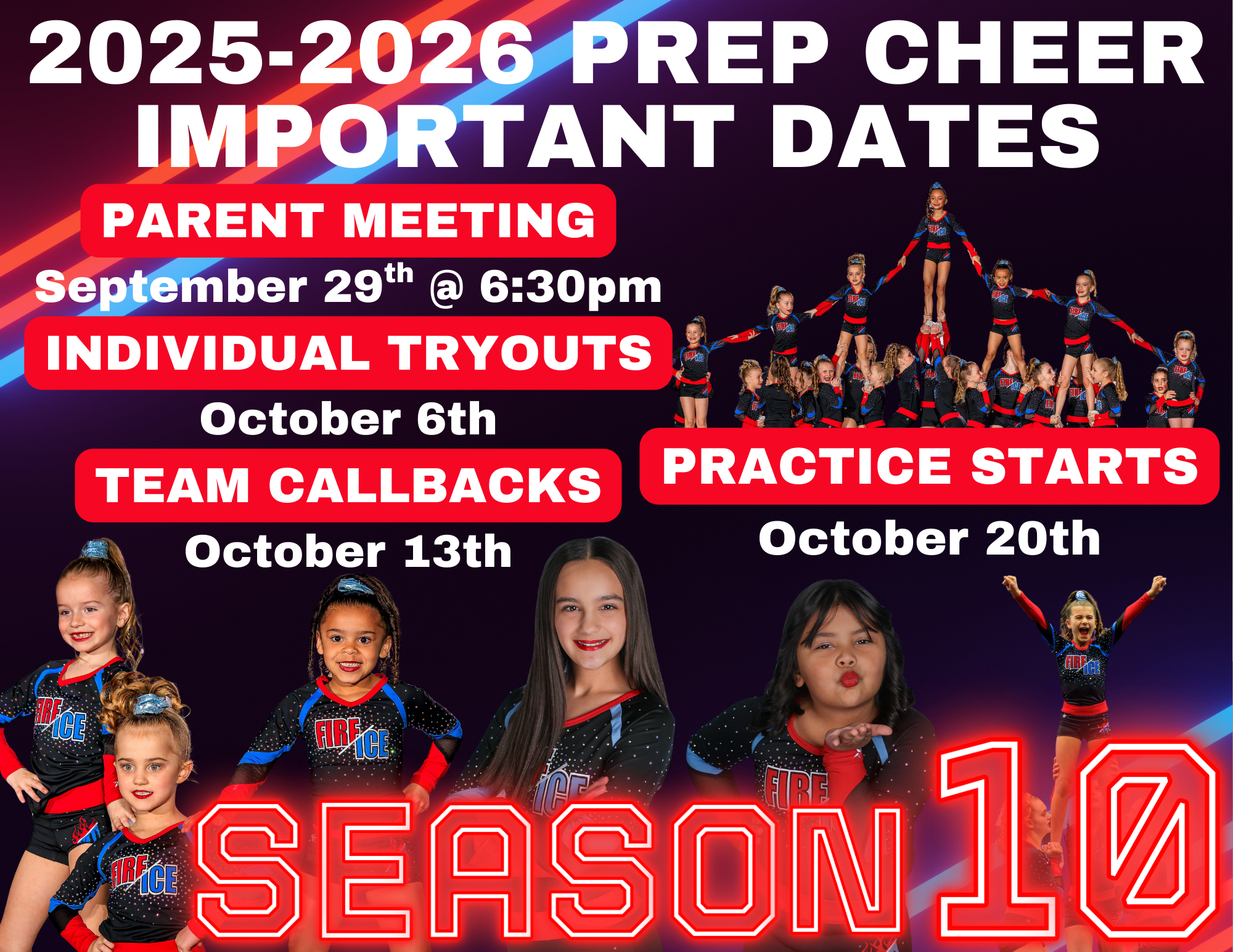 Cheer Teams — Fire and Ice Mars