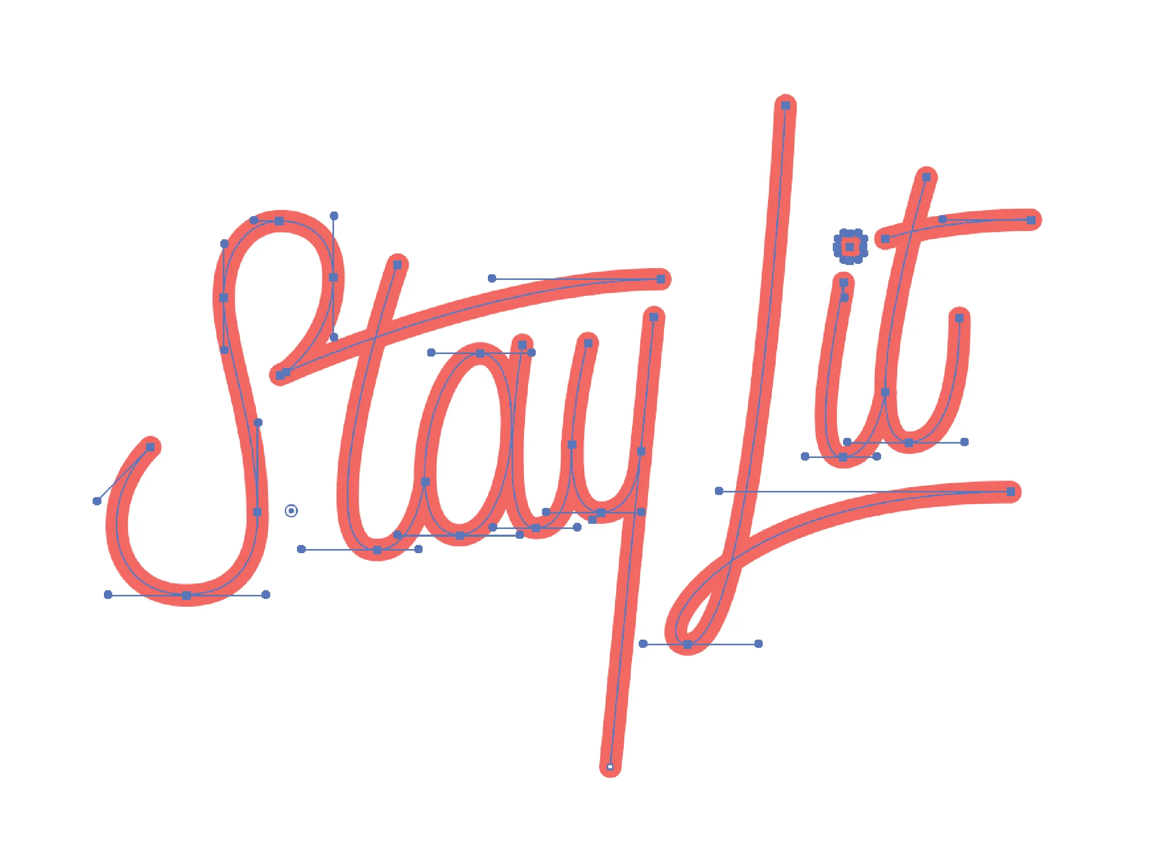 Vectorizing the Wordmark - Bezier Curves
