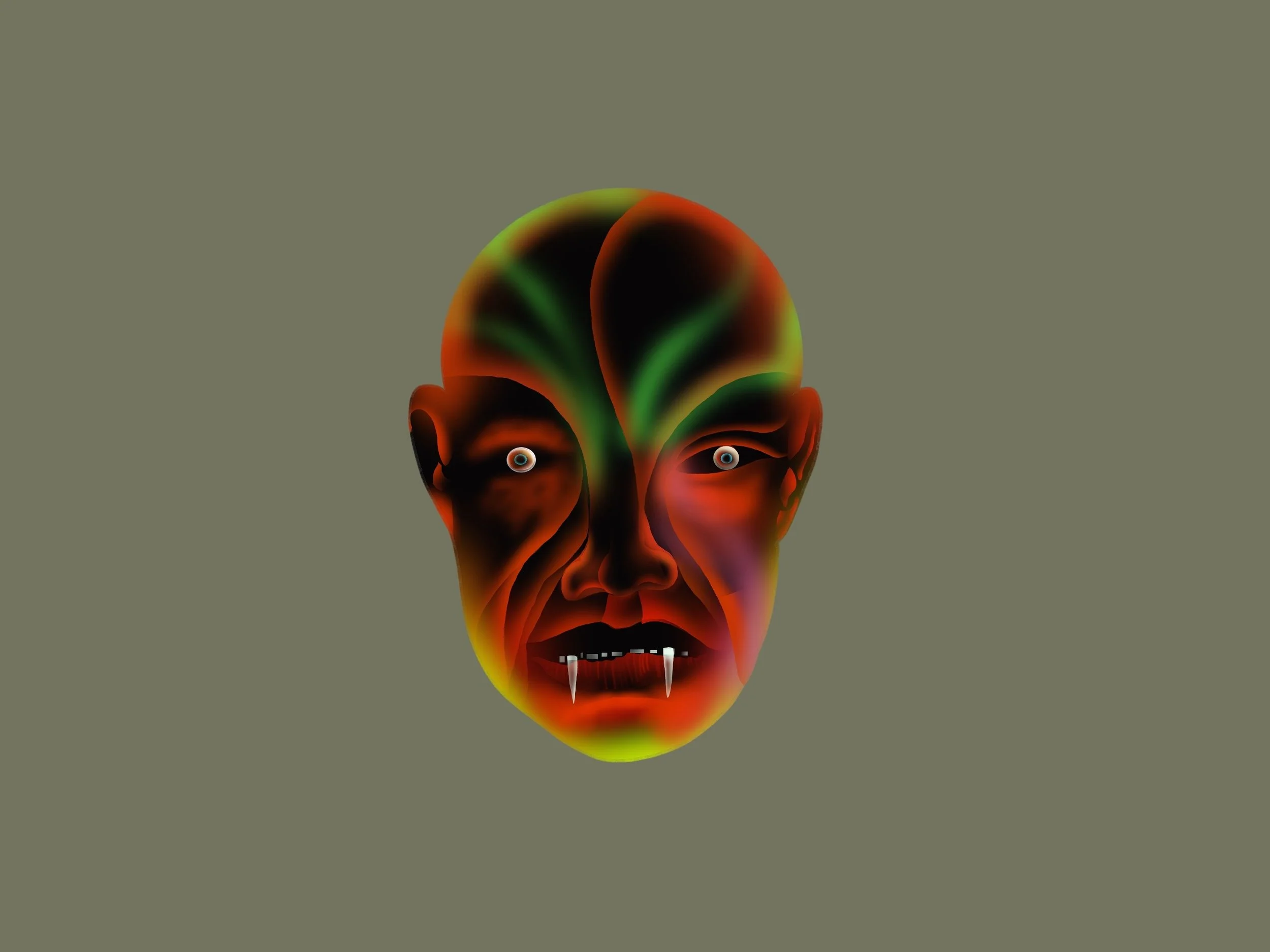  “HEAD” / Digital Painting / 2388 × 1668 / 2023 