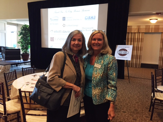 Cherie Liollio with Linda Kennedy, Business Banking Manager, Ameris Bank