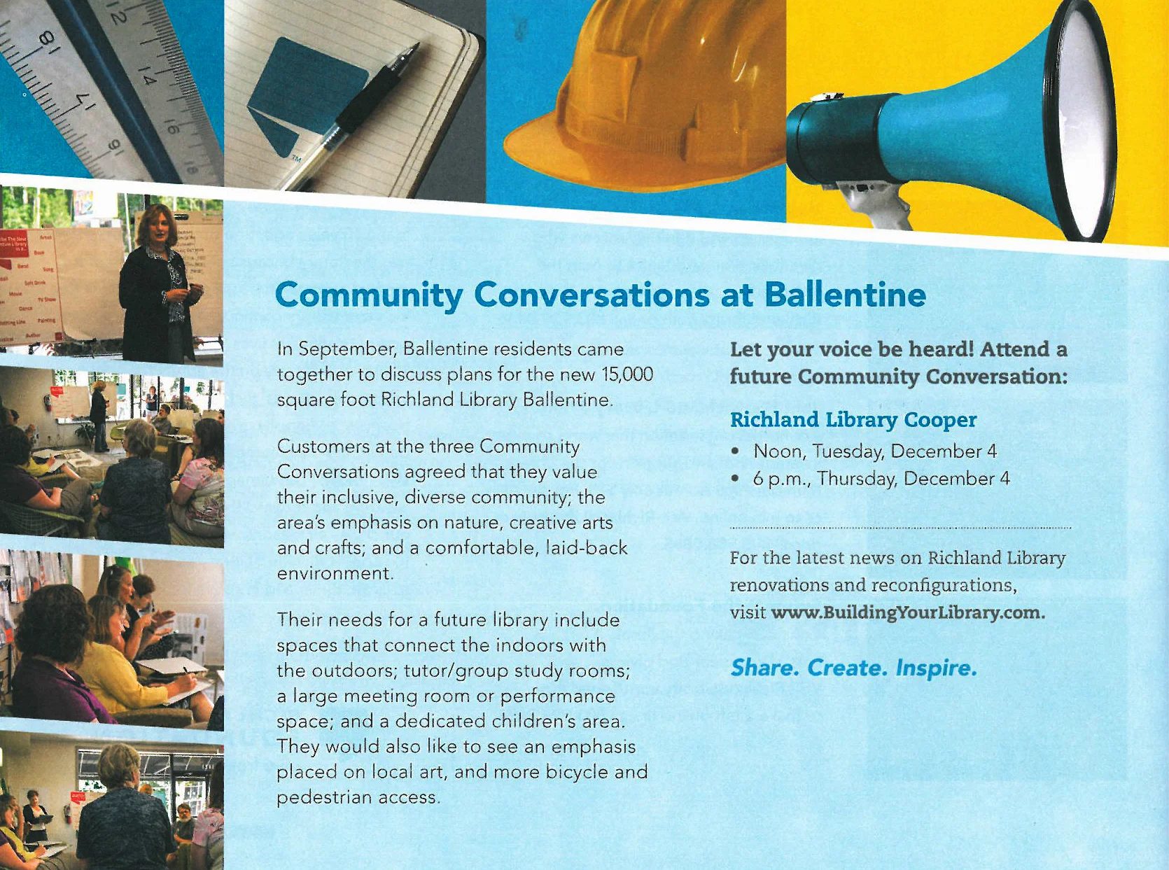 LIOLLIO made the construction update section of the monthly Richland Library Access publication.